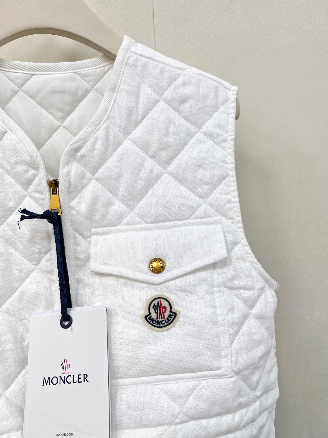 🆕Moncler25FW早秋新款菱格棉服马甲丨⚠独家高版出品！拉链开襟马甲版型 通体采用菱格压纹 多处口