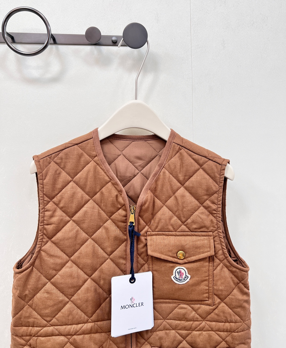 🆕Moncler25FW早秋新款菱格棉服马甲丨⚠独家高版出品！拉链开襟马甲版型 通体采用菱格压纹 多处口