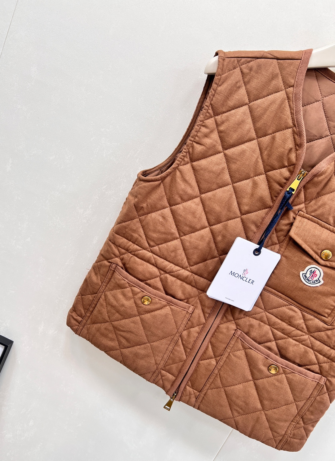 🆕Moncler25FW早秋新款菱格棉服马甲丨⚠独家高版出品！拉链开襟马甲版型 通体采用菱格压纹 多处口