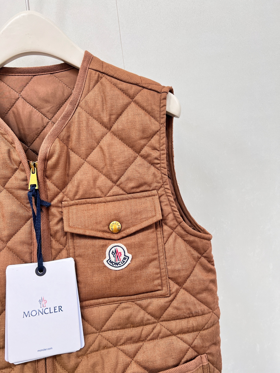 🆕Moncler25FW早秋新款菱格棉服马甲丨⚠独家高版出品！拉链开襟马甲版型 通体采用菱格压纹 多处口