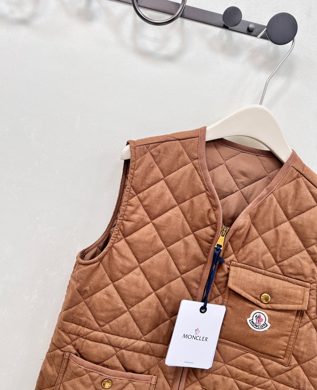 🆕Moncler25FW早秋新款菱格棉服马甲丨⚠独家高版出品！拉链开襟马甲版型 通体采用菱格压纹 多处口