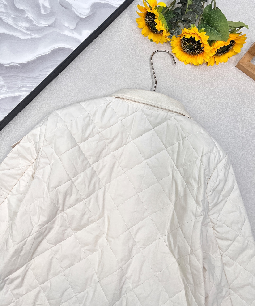 🆕Moncler2025新款菱格翻领羽绒棉服，定制YB进口防风防水尼龙材质 其工艺还原 升级材质 提升秋