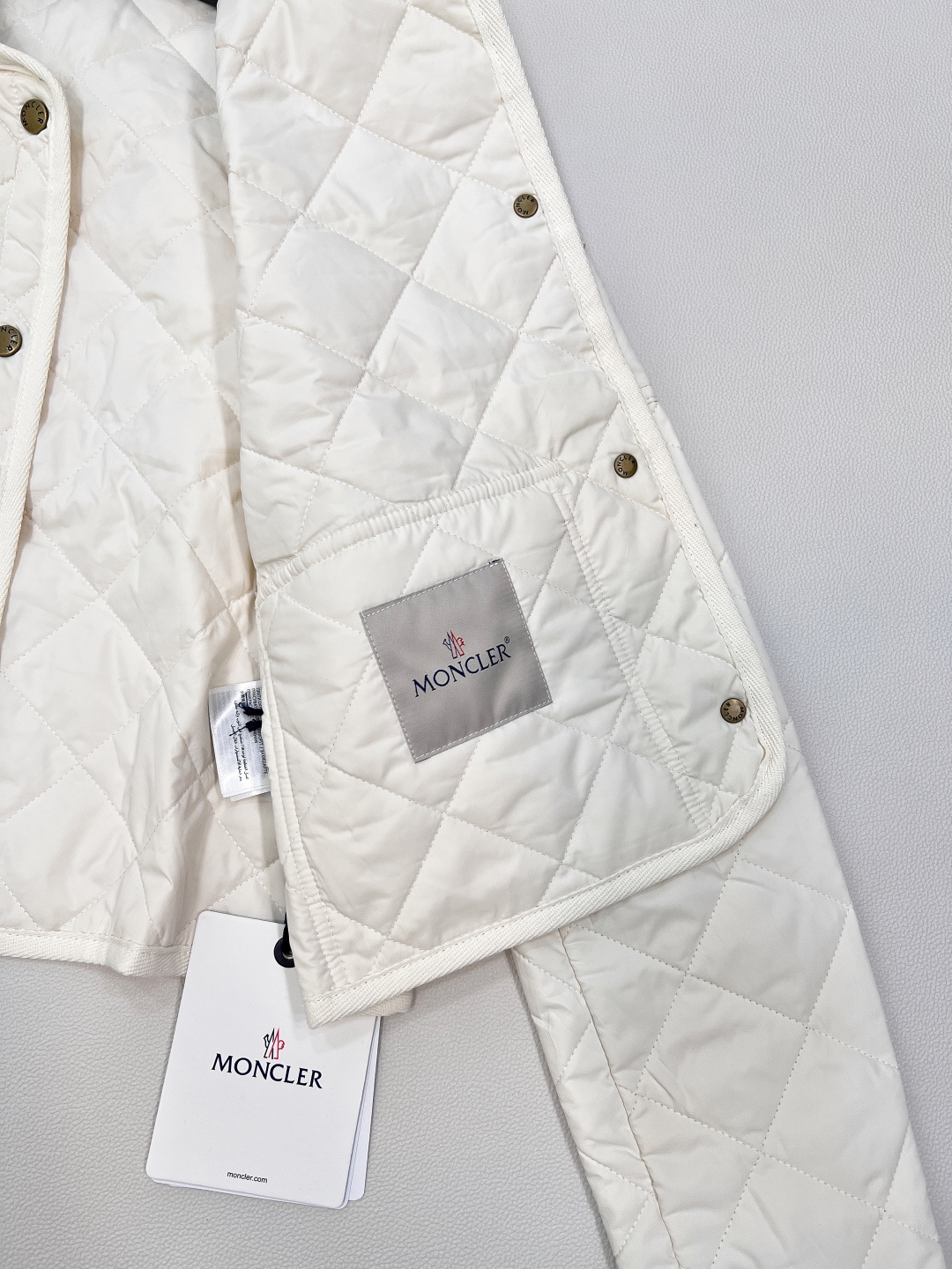 🆕Moncler2025新款菱格翻领羽绒棉服，定制YB进口防风防水尼龙材质 其工艺还原 升级材质 提升秋