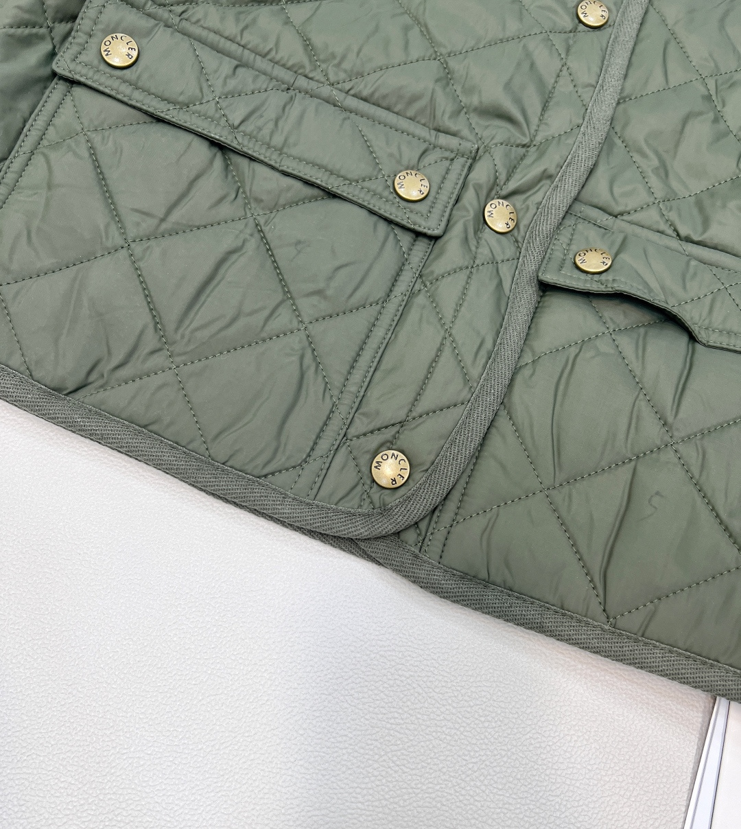 🆕Moncler2025新款菱格翻领羽绒棉服，定制YB进口防风防水尼龙材质 其工艺还原 升级材质 提升秋