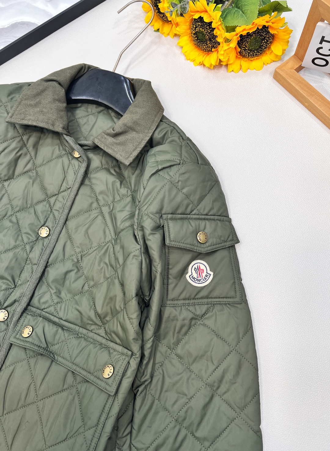 🆕Moncler2025新款菱格翻领羽绒棉服，定制YB进口防风防水尼龙材质 其工艺还原 升级材质 提升秋