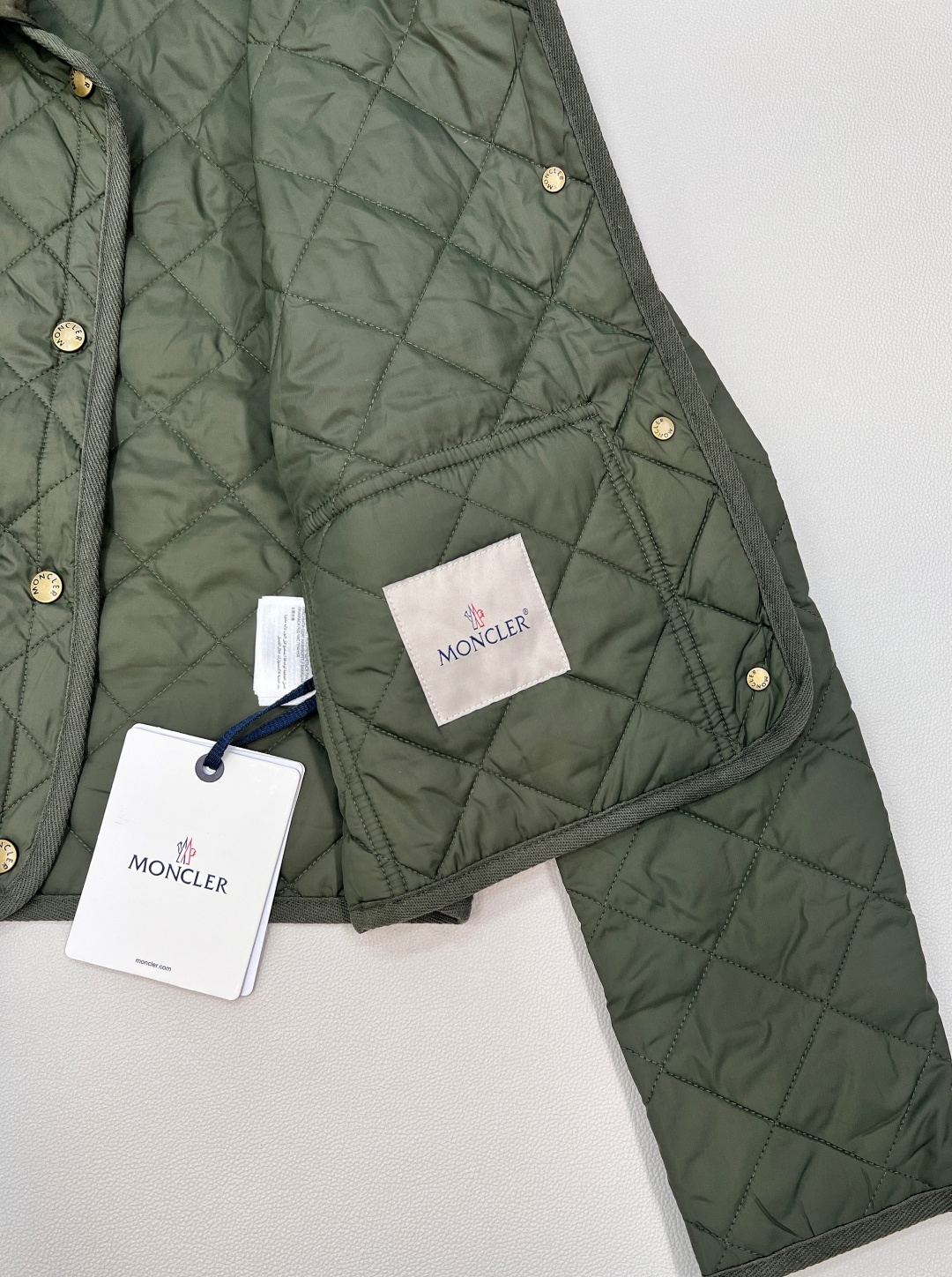 🆕Moncler2025新款菱格翻领羽绒棉服，定制YB进口防风防水尼龙材质 其工艺还原 升级材质 提升秋