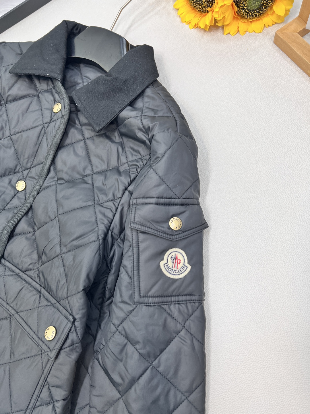 🆕Moncler2025新款菱格翻领羽绒棉服，定制YB进口防风防水尼龙材质 其工艺还原 升级材质 提升秋