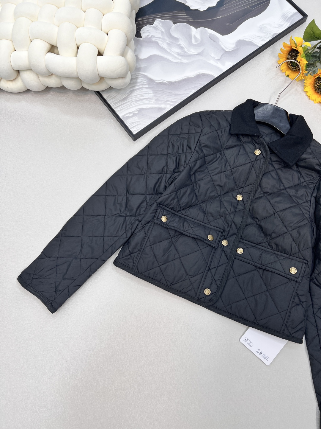 🆕Moncler2025新款菱格翻领羽绒棉服，定制YB进口防风防水尼龙材质 其工艺还原 升级材质 提升秋