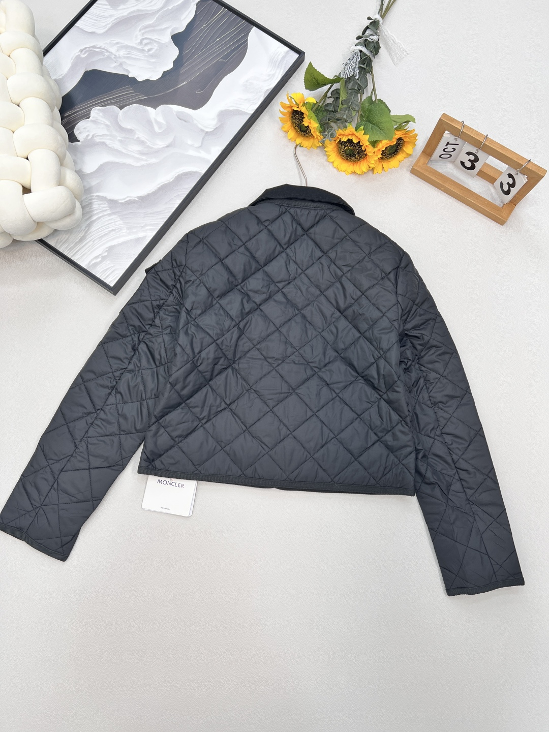 🆕Moncler2025新款菱格翻领羽绒棉服，定制YB进口防风防水尼龙材质 其工艺还原 升级材质 提升秋