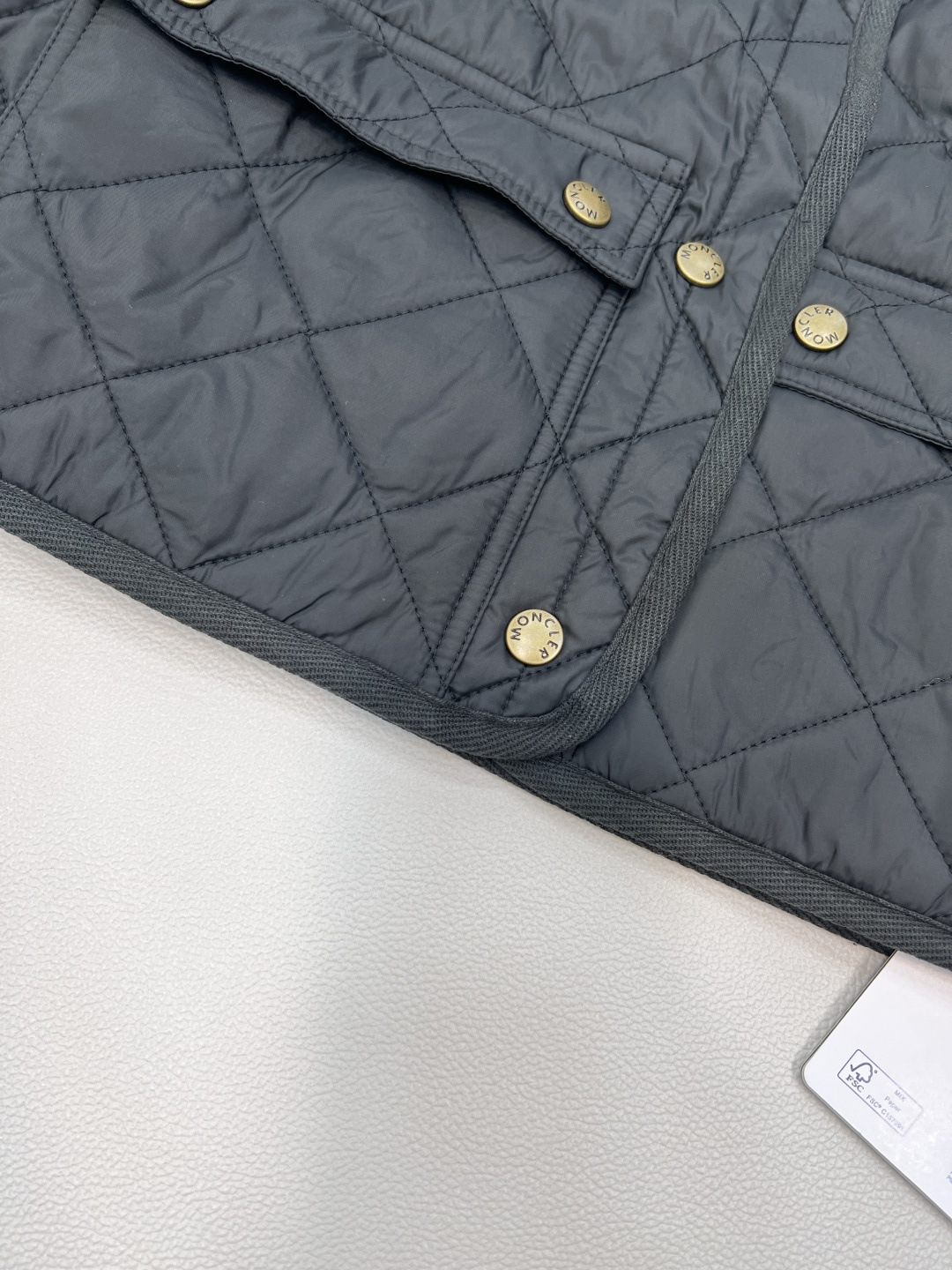 🆕Moncler2025新款菱格翻领羽绒棉服，定制YB进口防风防水尼龙材质 其工艺还原 升级材质 提升秋