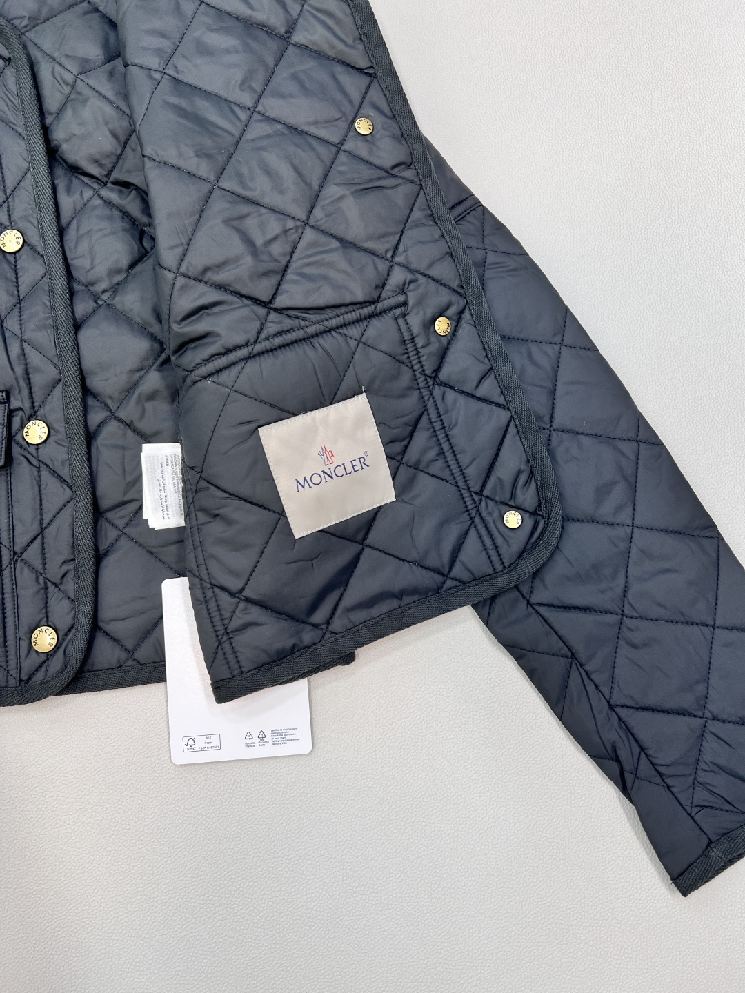 🆕Moncler2025新款菱格翻领羽绒棉服，定制YB进口防风防水尼龙材质 其工艺还原 升级材质 提升秋