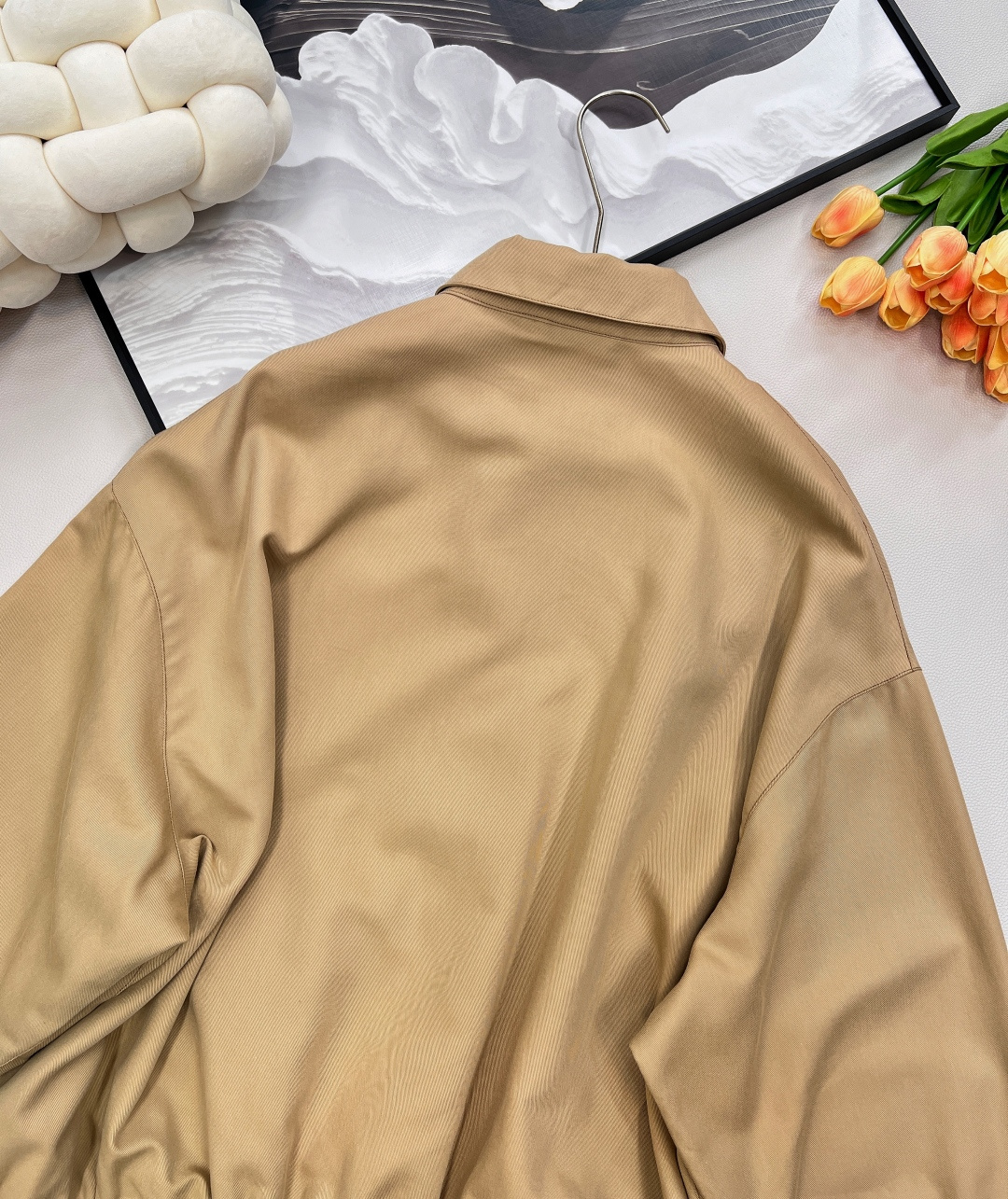 🆕Miumiu2025新款字母刺绣休闲飞行夹克外套，定制YB斜纹全棉材质 质感细腻 垂感十足 穿搭更为舒