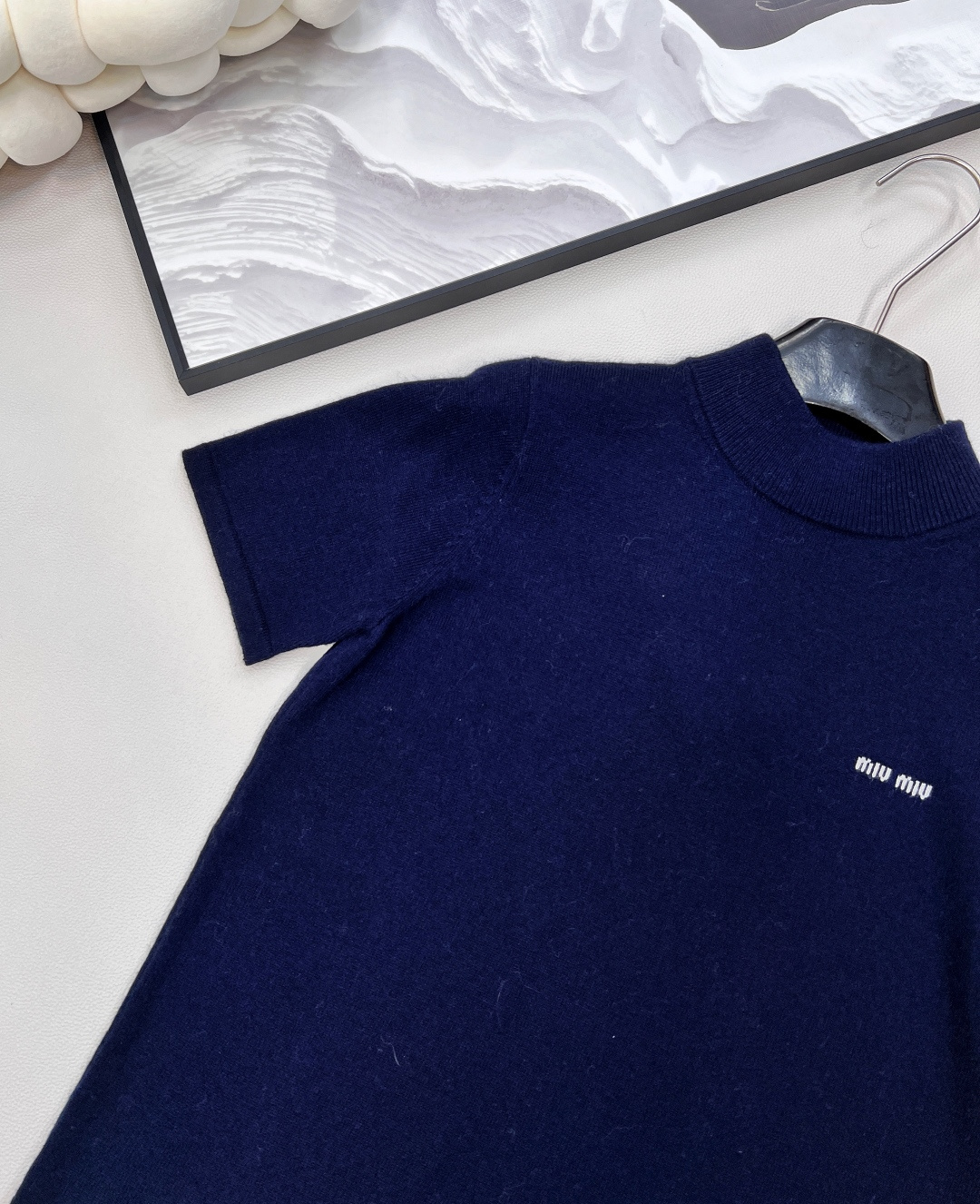 🆕Miumiu25Fw早秋新款miu式复古羊毛针织短袖上衣丨⚠独家yb开发！高版出品！入秋的最佳实穿选手