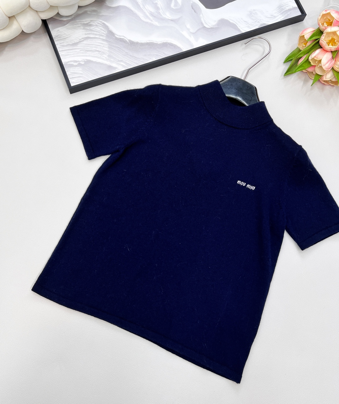 🆕Miumiu25Fw早秋新款miu式复古羊毛针织短袖上衣丨⚠独家yb开发！高版出品！入秋的最佳实穿选手