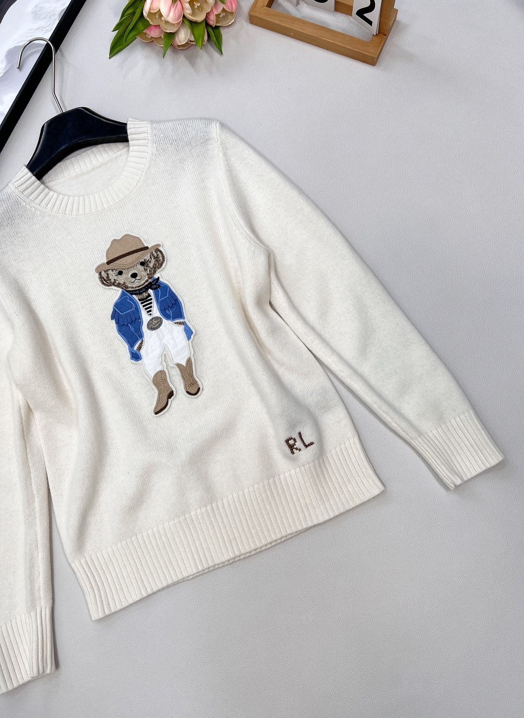 🆕Ralph Lauren2025SS新款小熊章仔圆领针织衫日常休闲卡通小熊针织毛衣!简简单单纯色设计是