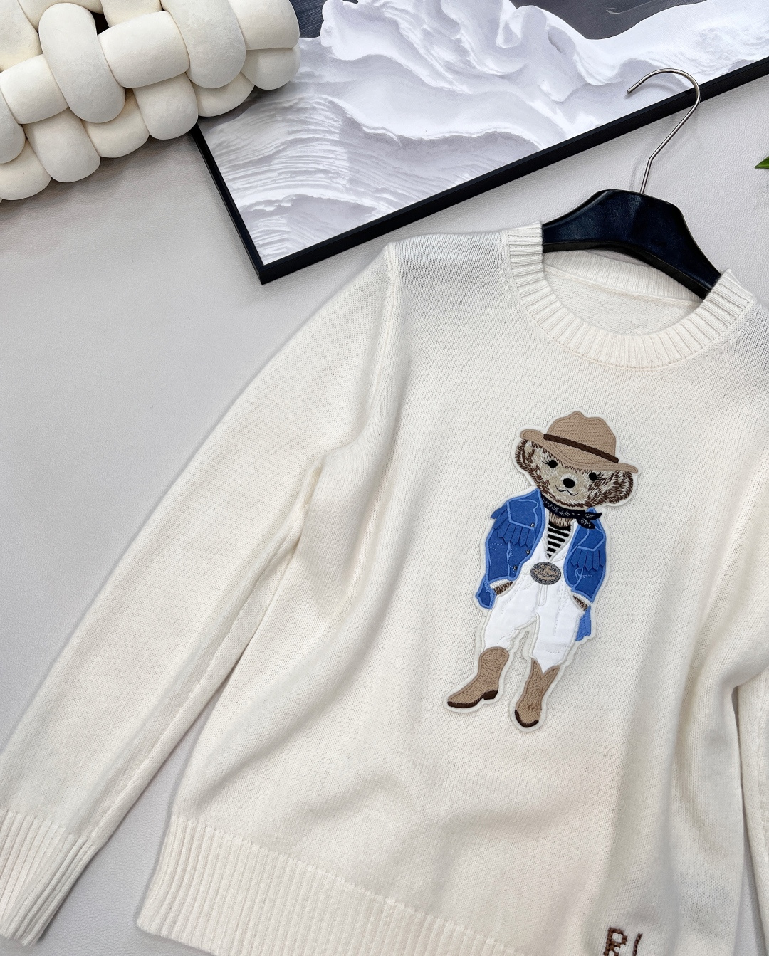 🆕Ralph Lauren2025SS新款小熊章仔圆领针织衫日常休闲卡通小熊针织毛衣!简简单单纯色设计是