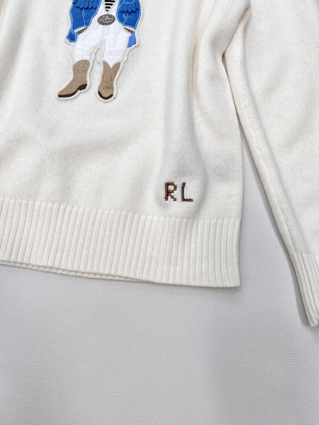 🆕Ralph Lauren2025SS新款小熊章仔圆领针织衫日常休闲卡通小熊针织毛衣!简简单单纯色设计是