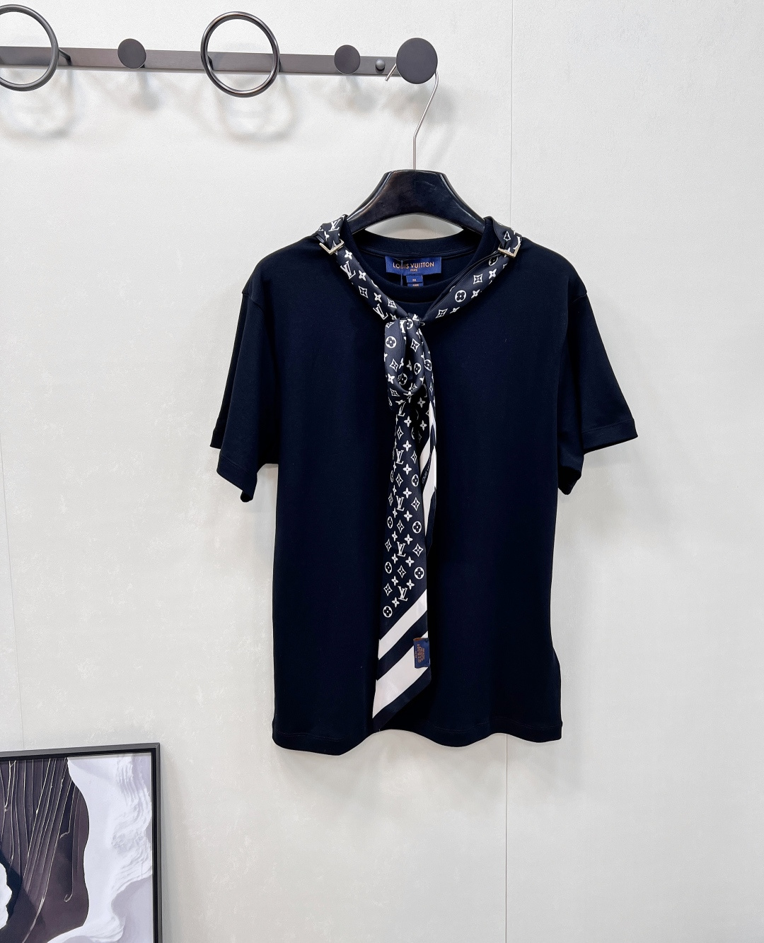 🆕Louis Vuitton2025新款圆领丝巾短袖T恤，定制YB斜纹全棉材质 透气舒适 质感十足 常规