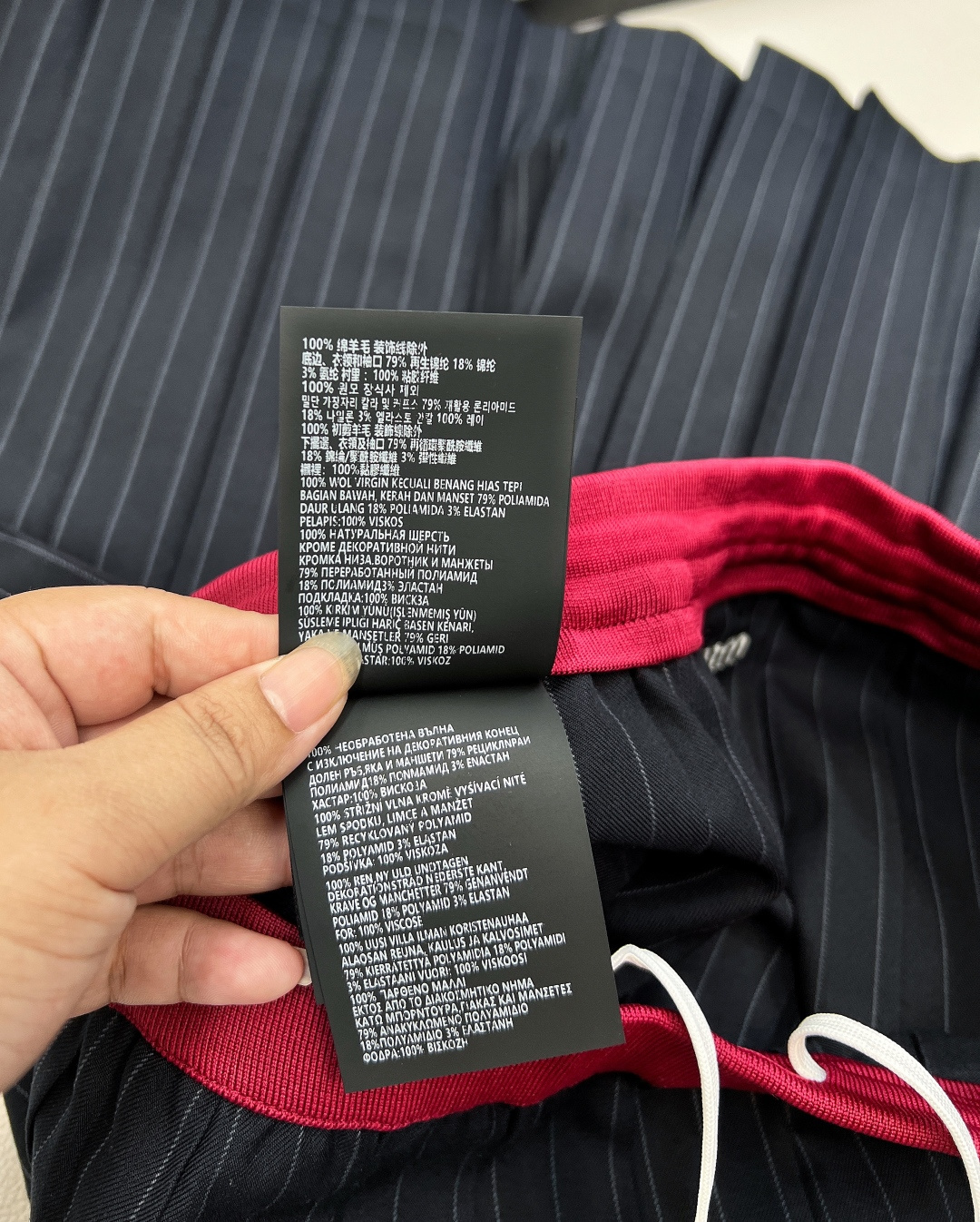 🆕Miumiu25Fw早秋新款知性分子学院风压褶长半裙丨⚠独家yb开发！高版出品！撞色罗纹腰带拼接设计甜