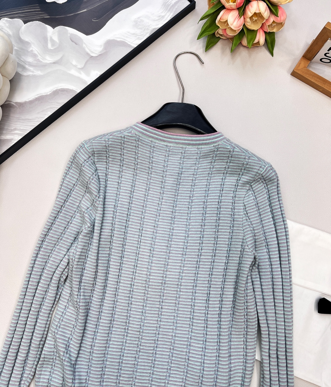 🆕Chanel25B高级手工坊系列新款口袋修身羊绒针织开衫丨⚠独家yb开发！高版出品！染色特种羊毛纱线，