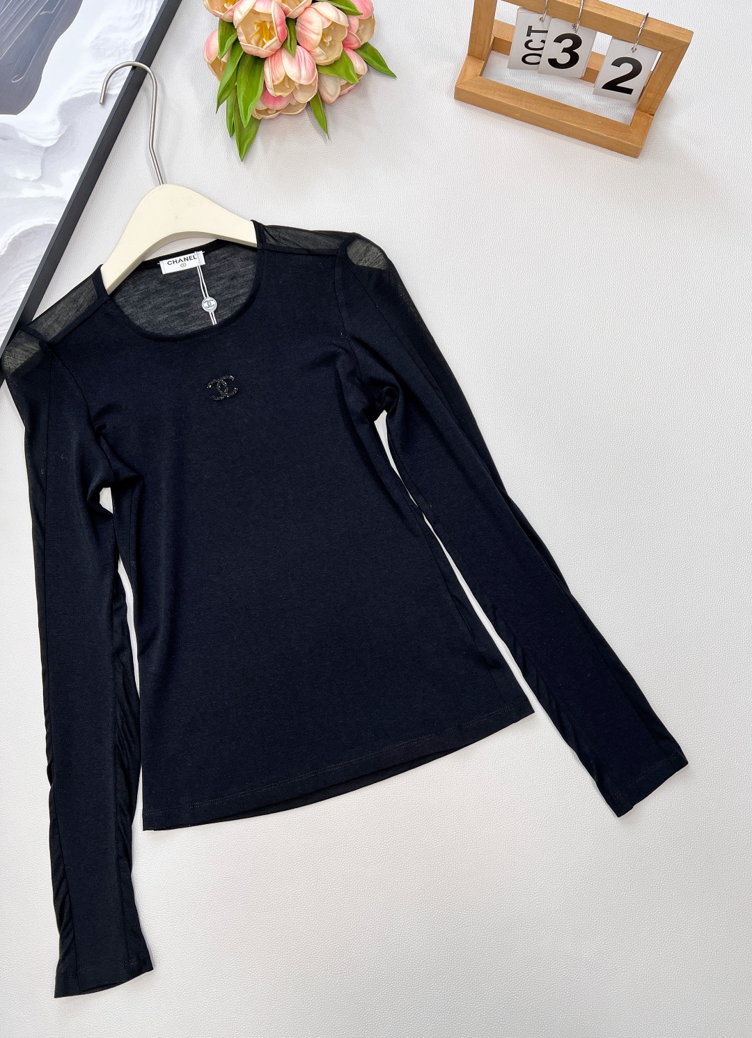 🆕Chanel25Fw早秋新款微标长袖打底T恤衫丨⚠独家高版出品！整件细节做工精致 经典又耐看让人一看就