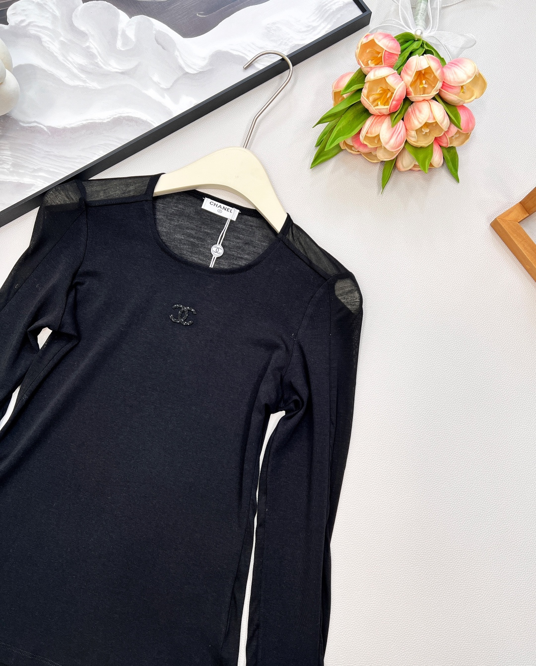 🆕Chanel25Fw早秋新款微标长袖打底T恤衫丨⚠独家高版出品！整件细节做工精致 经典又耐看让人一看就