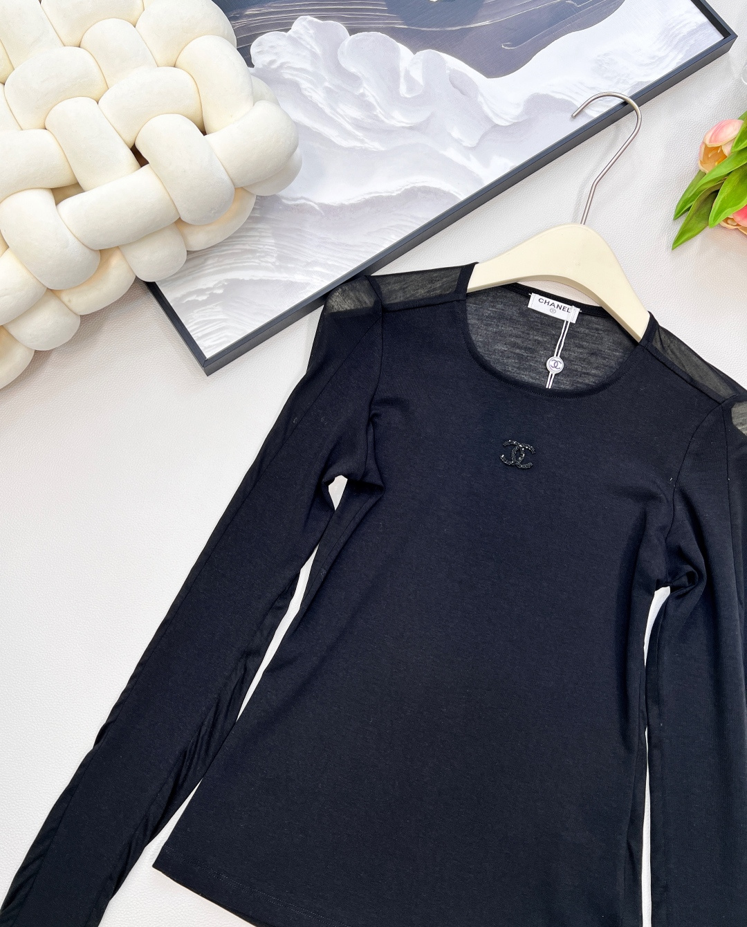 🆕Chanel25Fw早秋新款微标长袖打底T恤衫丨⚠独家高版出品！整件细节做工精致 经典又耐看让人一看就