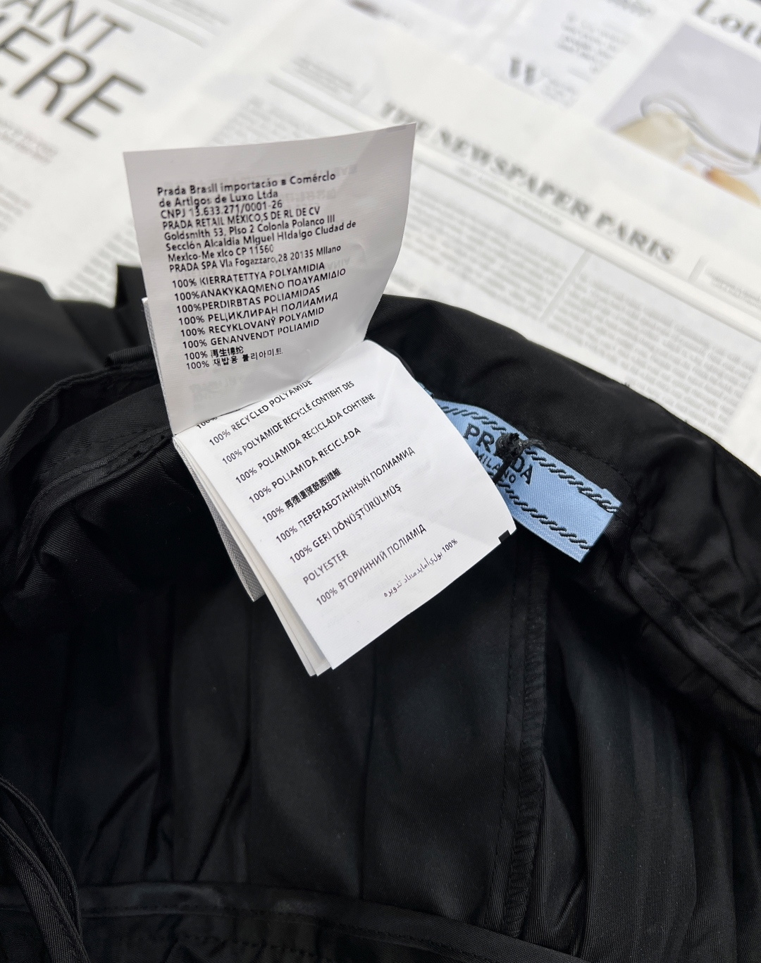 🆕Prada2025SS新款高腰腰带褶皱半裙，定制YB进口环保再生尼龙材质 质感光泽 舒适有型 高腰中长