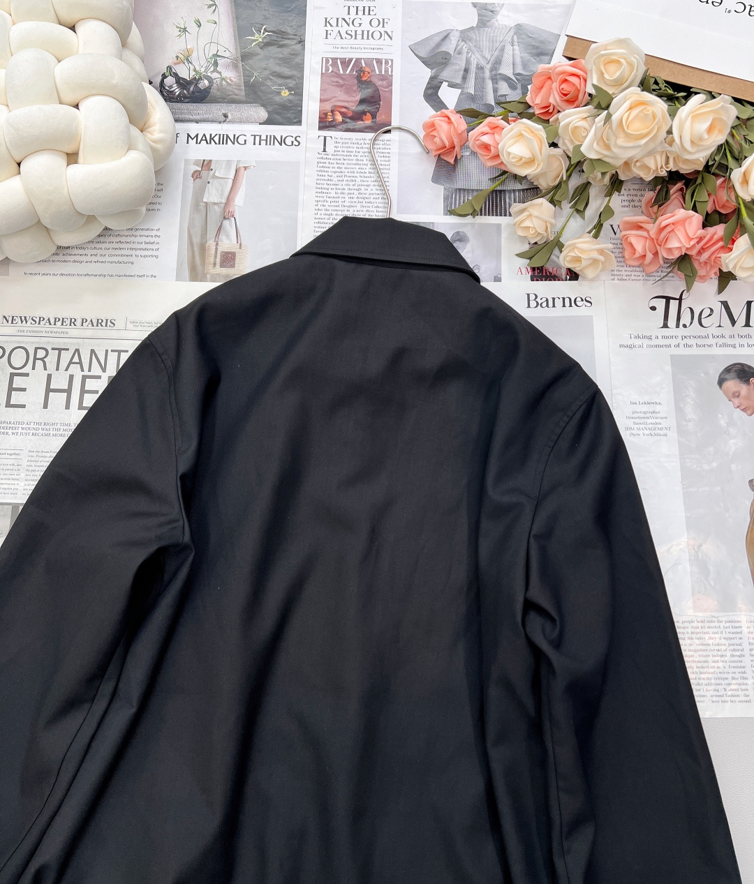 🆕Celine2025SS新款刺绣徽标衔棉夹克外套，定制YB进口丝棉材质 质感细腻 垂感十足 穿搭更为舒