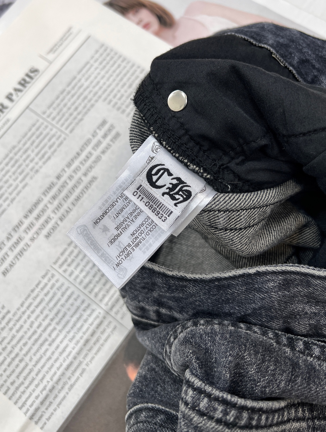 🆕25SS款秋冬新品Chrome Hearts克罗心重工新款十字架直筒牛仔裤👖，年度十字架✝️裤王，多重