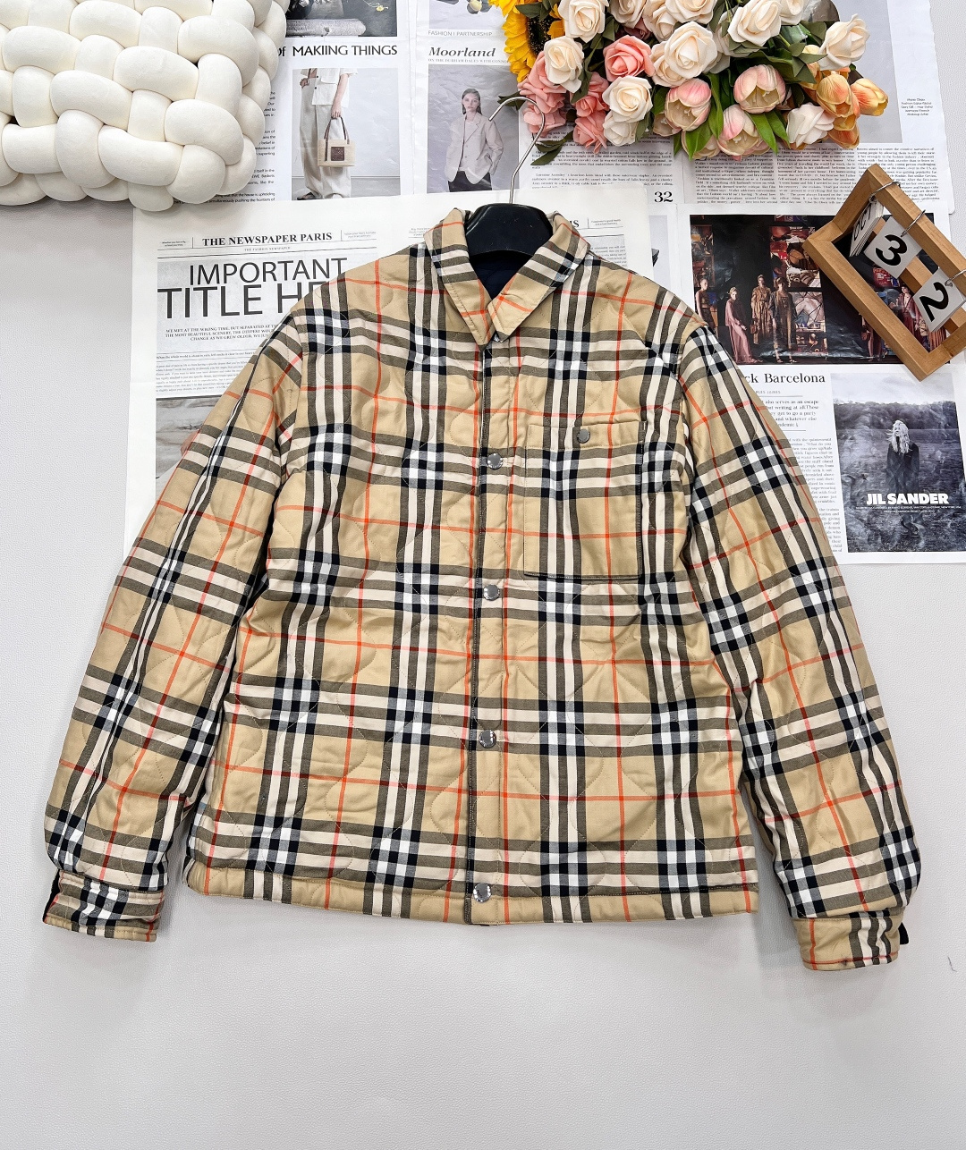 🆕 BUEBERRY 双面穿Vintage 格纹棉服外套复古菱格格纹夹棉，双面穿格纹复古的时髦 ，永远都