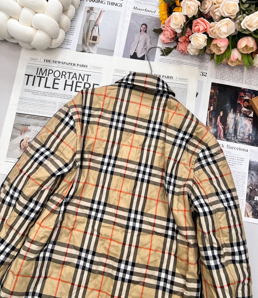 🆕 BUEBERRY 双面穿Vintage 格纹棉服外套复古菱格格纹夹棉，双面穿格纹复古的时髦 ，永远都