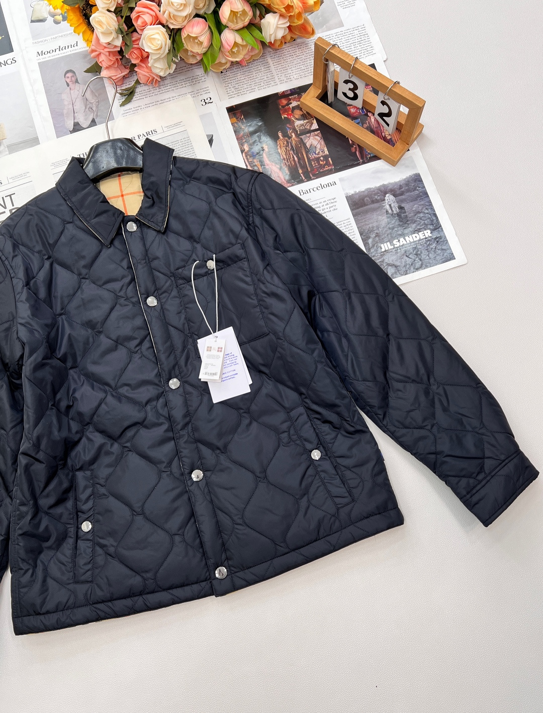 🆕 BUEBERRY 双面穿Vintage 格纹棉服外套复古菱格格纹夹棉，双面穿格纹复古的时髦 ，永远都