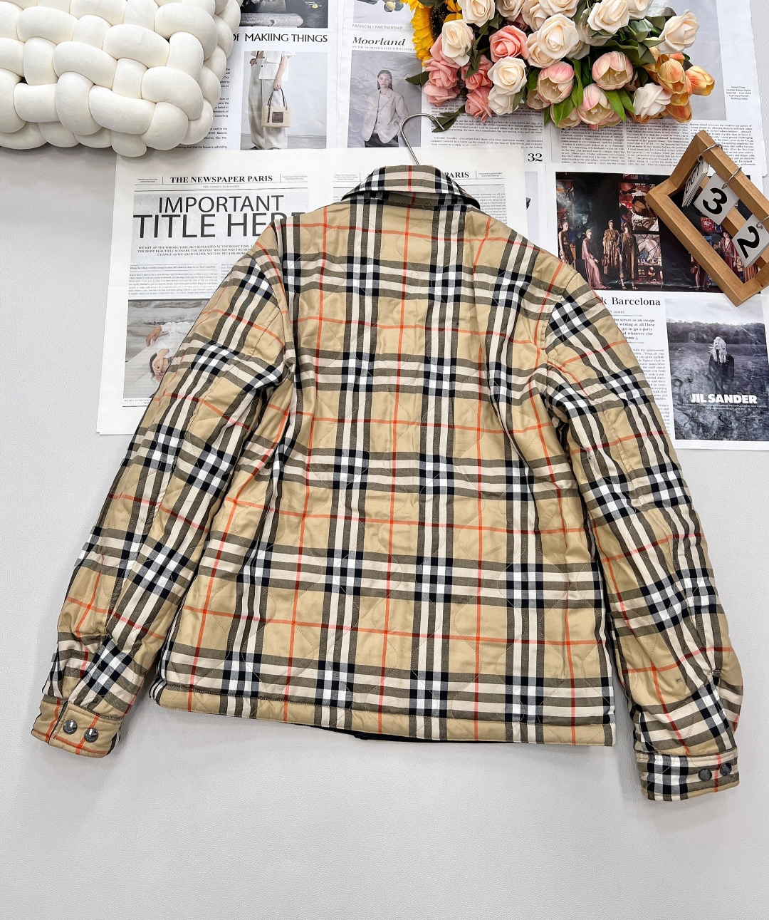 🆕 BUEBERRY 双面穿Vintage 格纹棉服外套复古菱格格纹夹棉，双面穿格纹复古的时髦 ，永远都