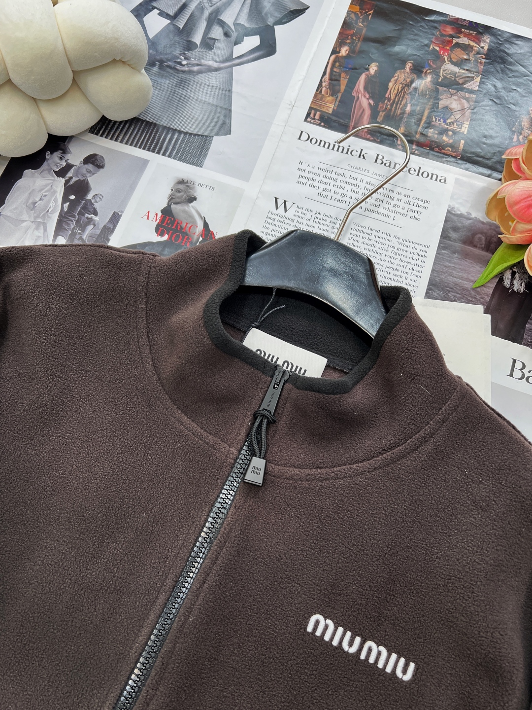 🆕MiumiuSS新款摇粒绒立领撞色拉链外套,定制YB进口摇粒绒材质 质感柔软舒适 亲肤保暖 换季叠穿