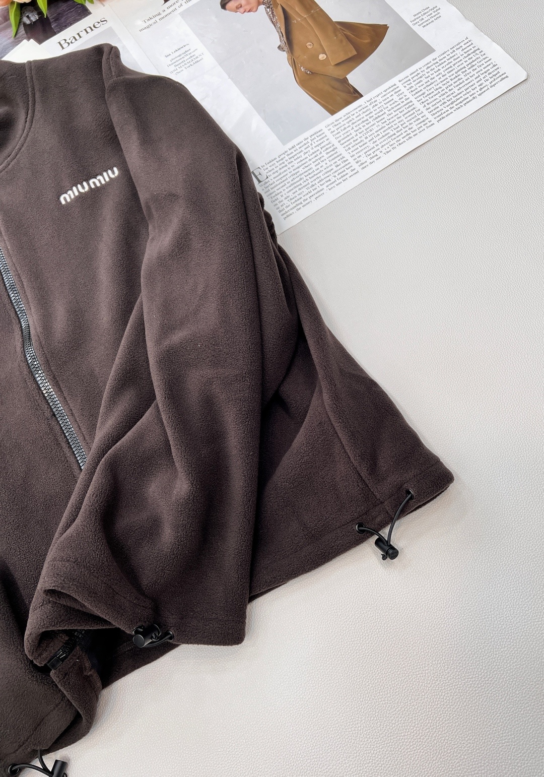 🆕MiumiuSS新款摇粒绒立领撞色拉链外套,定制YB进口摇粒绒材质 质感柔软舒适 亲肤保暖 换季叠穿