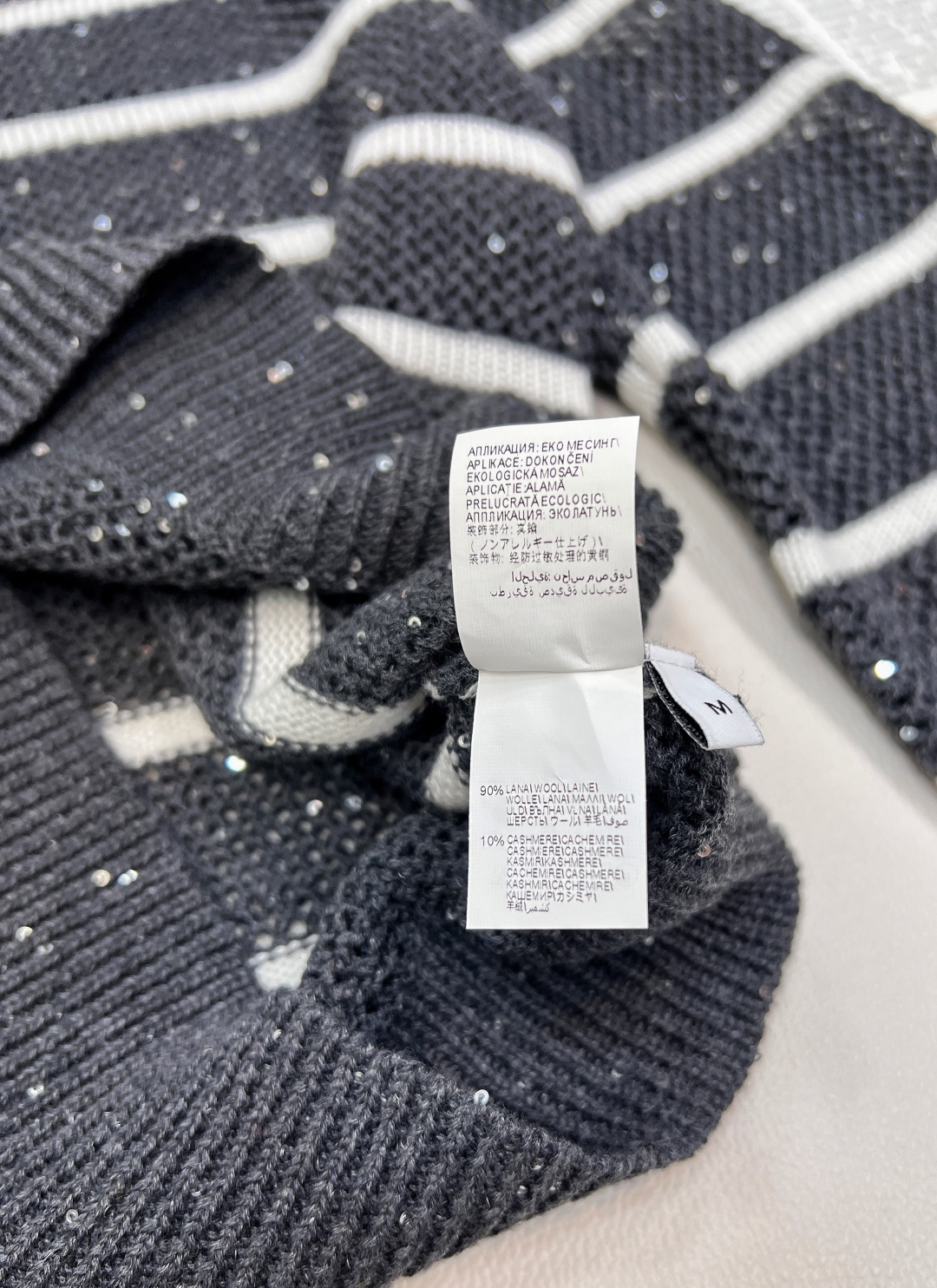 🆕Brunelo Cucinelli SS新款圆领珠片镂空针织上衣，定制YB羊毛针织材质 质感舒适 品相