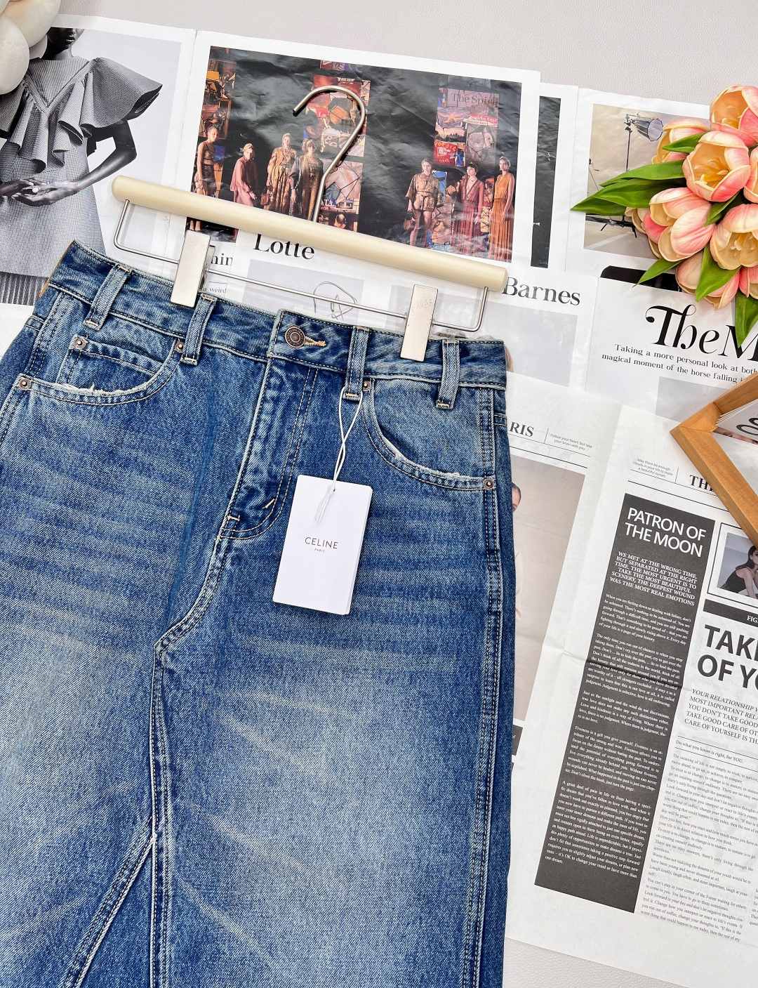 🆕CELIE秋冬新款不规则拼接解构牛仔半身裙，重工洗水牛仔 复古感色系超级百搭 采用纯棉材质 触感柔软细