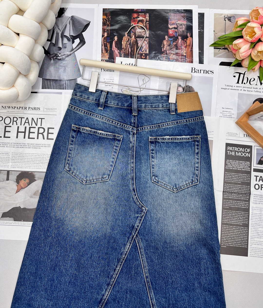 🆕CELIE秋冬新款不规则拼接解构牛仔半身裙，重工洗水牛仔 复古感色系超级百搭 采用纯棉材质 触感柔软细