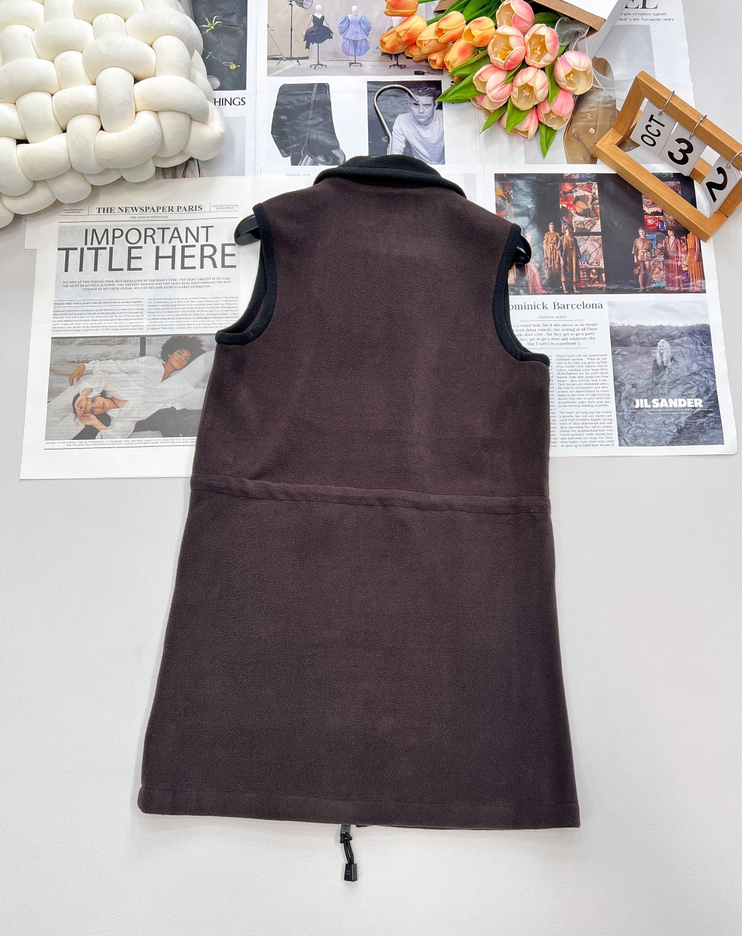 🆕Miumiu2025新款拉链工装摇粒绒背心裙，定制YB摇粒绒材质 质感舒适 保暖柔软 百搭好穿 无袖连