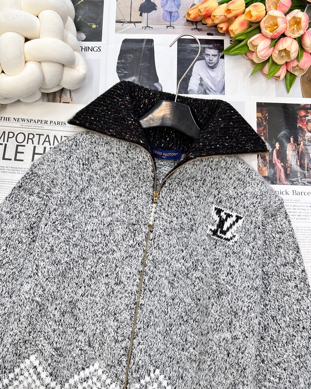 🆕 LOUIS VUITTON 联名Nigo系列Monogram花卉提花重工拉链开衫外套✨ 重磅合作，潮