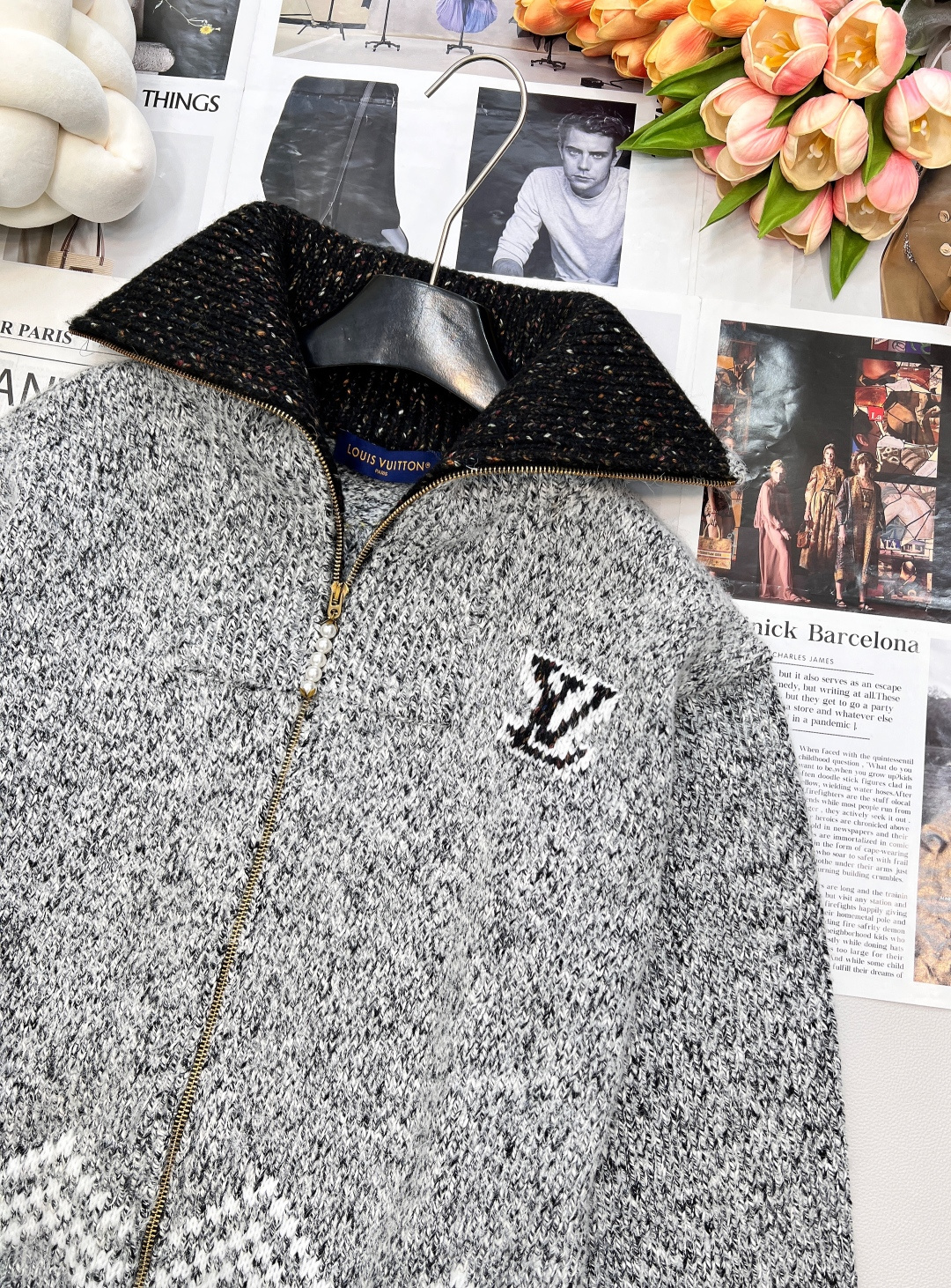 🆕 LOUIS VUITTON 联名Nigo系列Monogram花卉提花重工拉链开衫外套✨ 重磅合作，潮