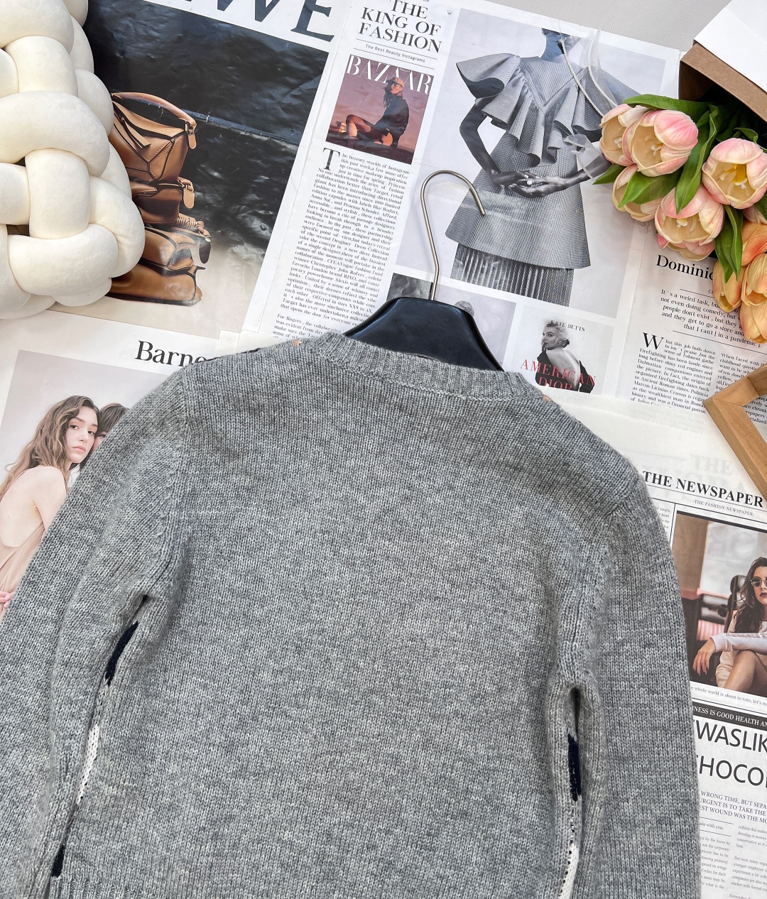 🆕Prada25Fw早秋新款拼色菱格挂毛logo针织衫丨⚠独家yb开发！高版出品！认准我家定染色系！10