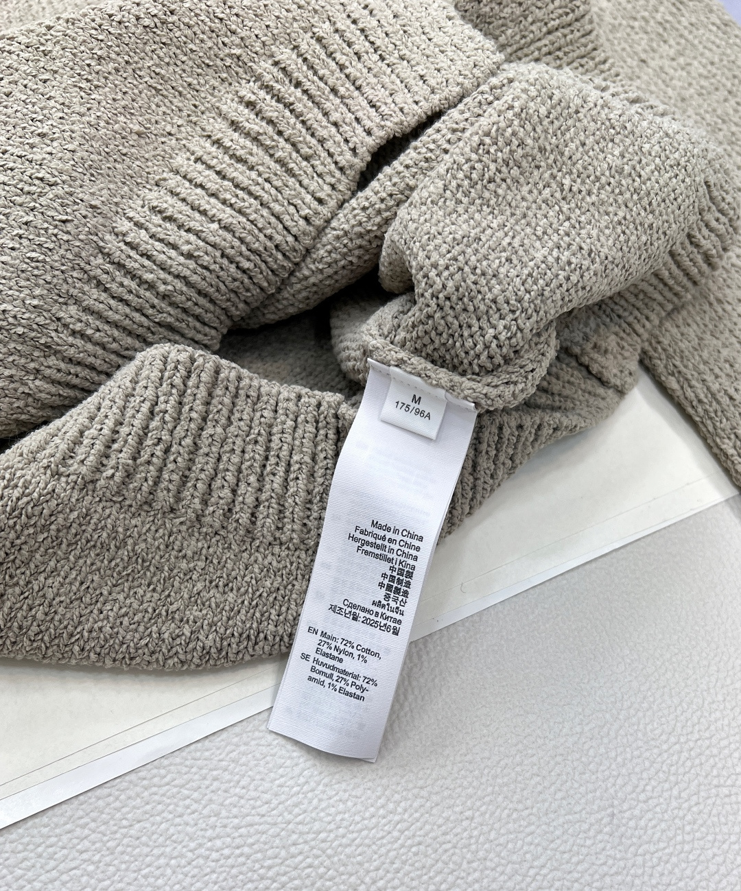 🆕 Acne Studios 25SS早秋新款爱心刺绣短款针织开衫，重工字母刺绣工艺 高级奢华 定制字母