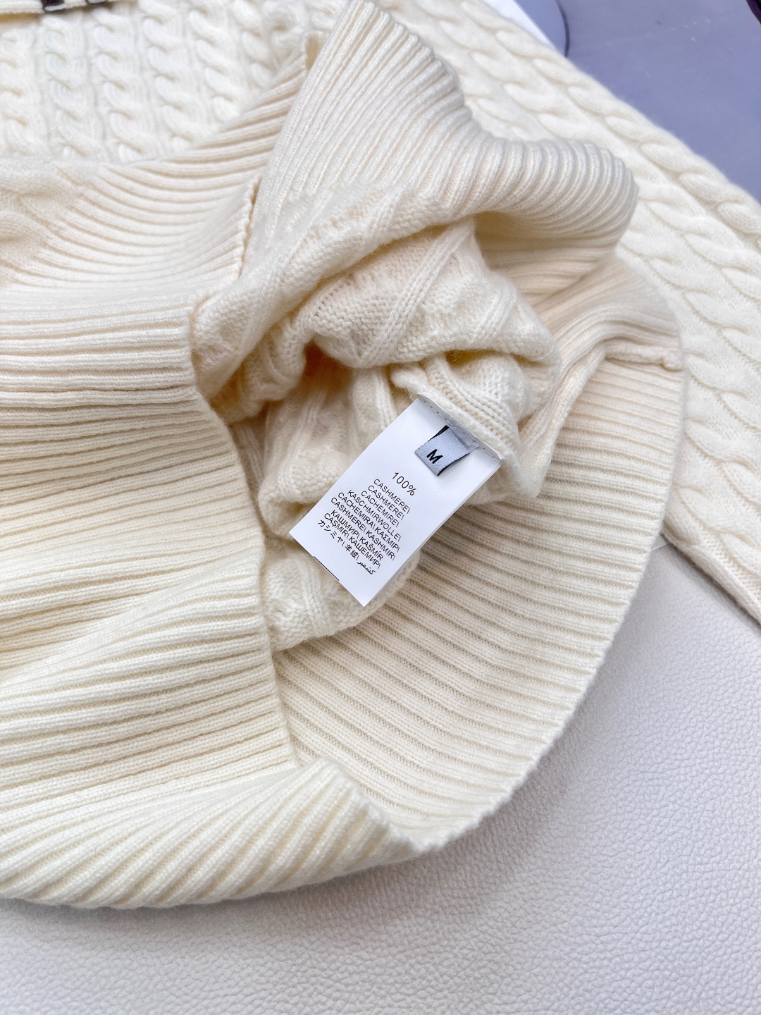 🆕Brunello Cucinelli 25FW秋冬新款超减龄的徽标装饰羊绒针织马球衫丨⚠独家高版出品！