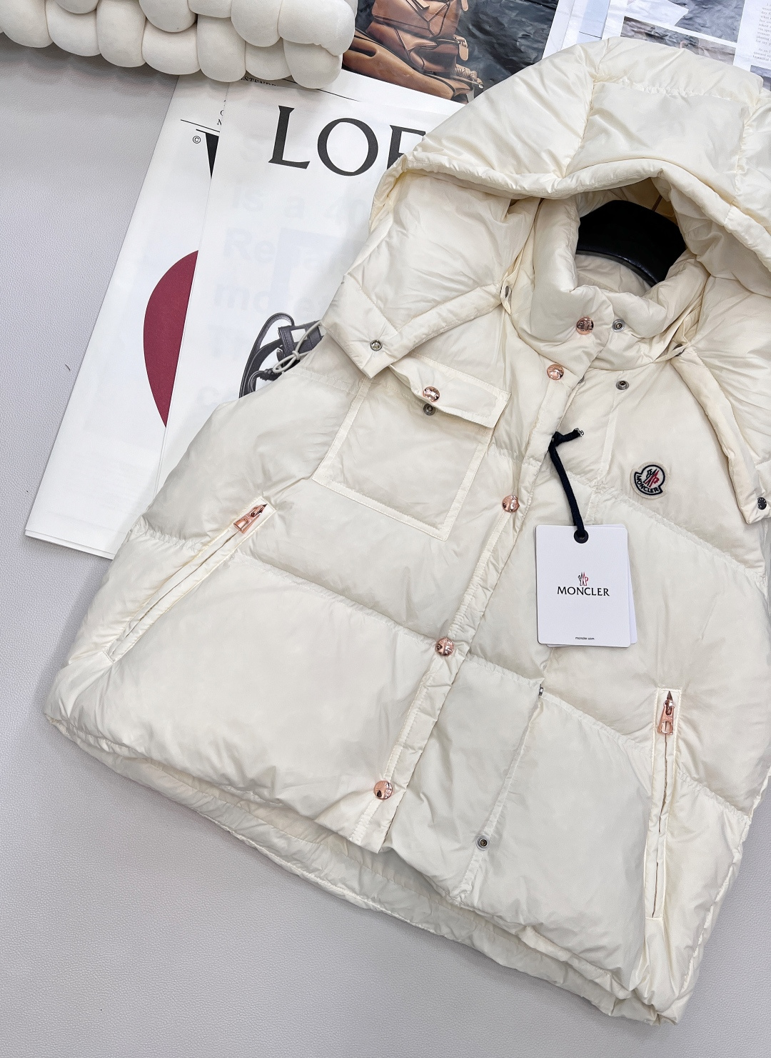 🆕Moncler25Fw早秋新款可拆卸连帽立领羽绒马甲丨⚠独家yb开发！高版出品！白鹅绒填充内里 整件轻