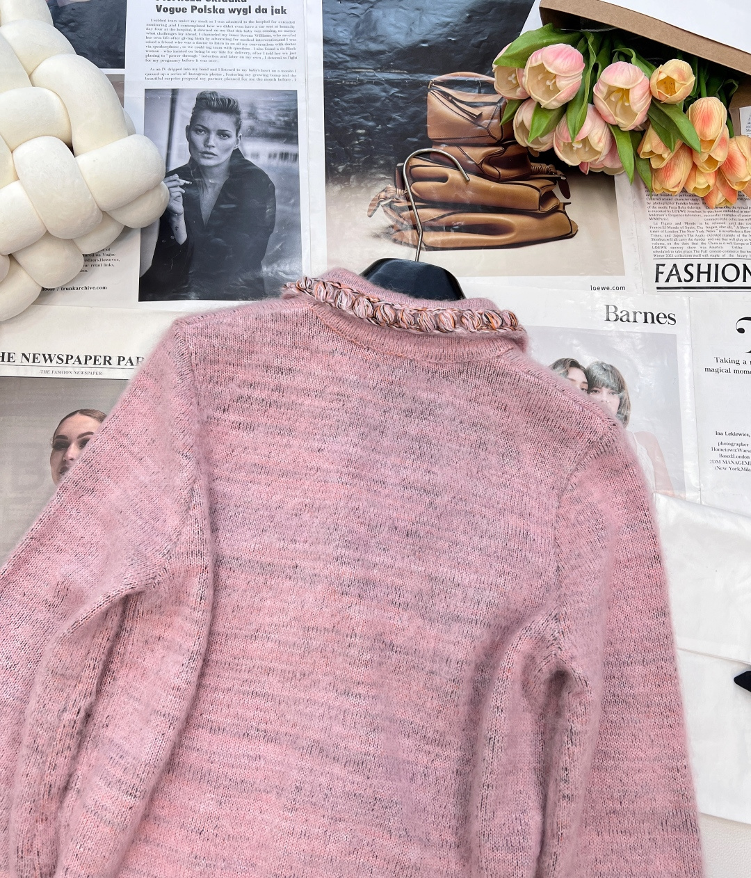 🆕Chanel25B高级手工坊系列新款 Coco少女穿搭花粉色开衫外套丨⚠独家yb开发！高版出品！水钻双