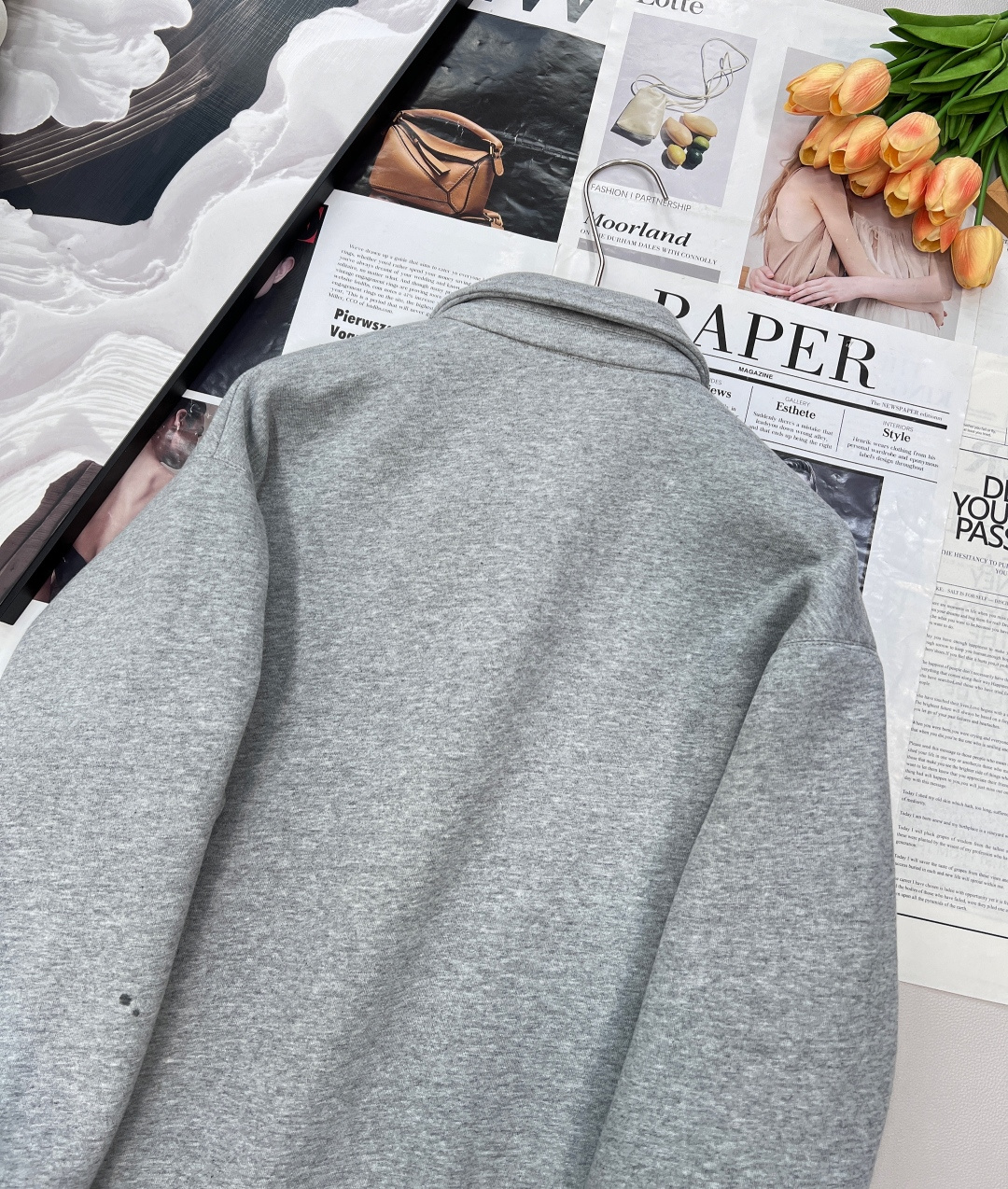 🆕Miumi* 24Fw早秋新款 知识分子时髦风overzise大外套丨⚠独家yb开发！高版出品！气质翻