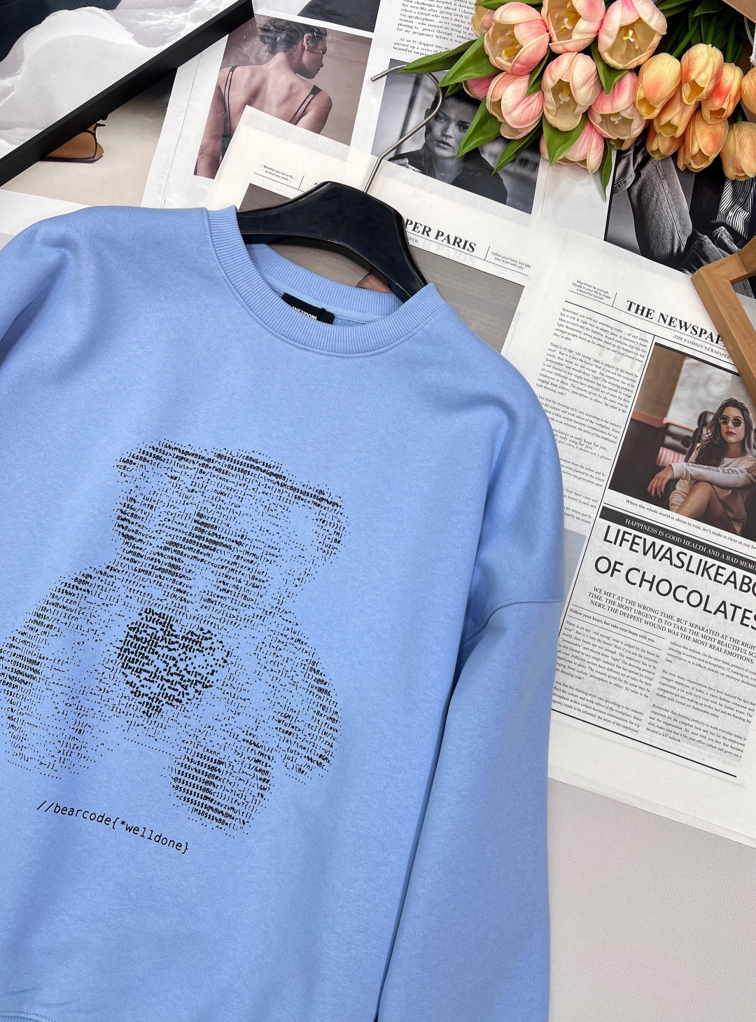 🆕We11done 2025FW小熊卫衣🐌 omg 贼啦洋气的断货王来啦😍潮流的插肩袖设计 慵懒随意 简