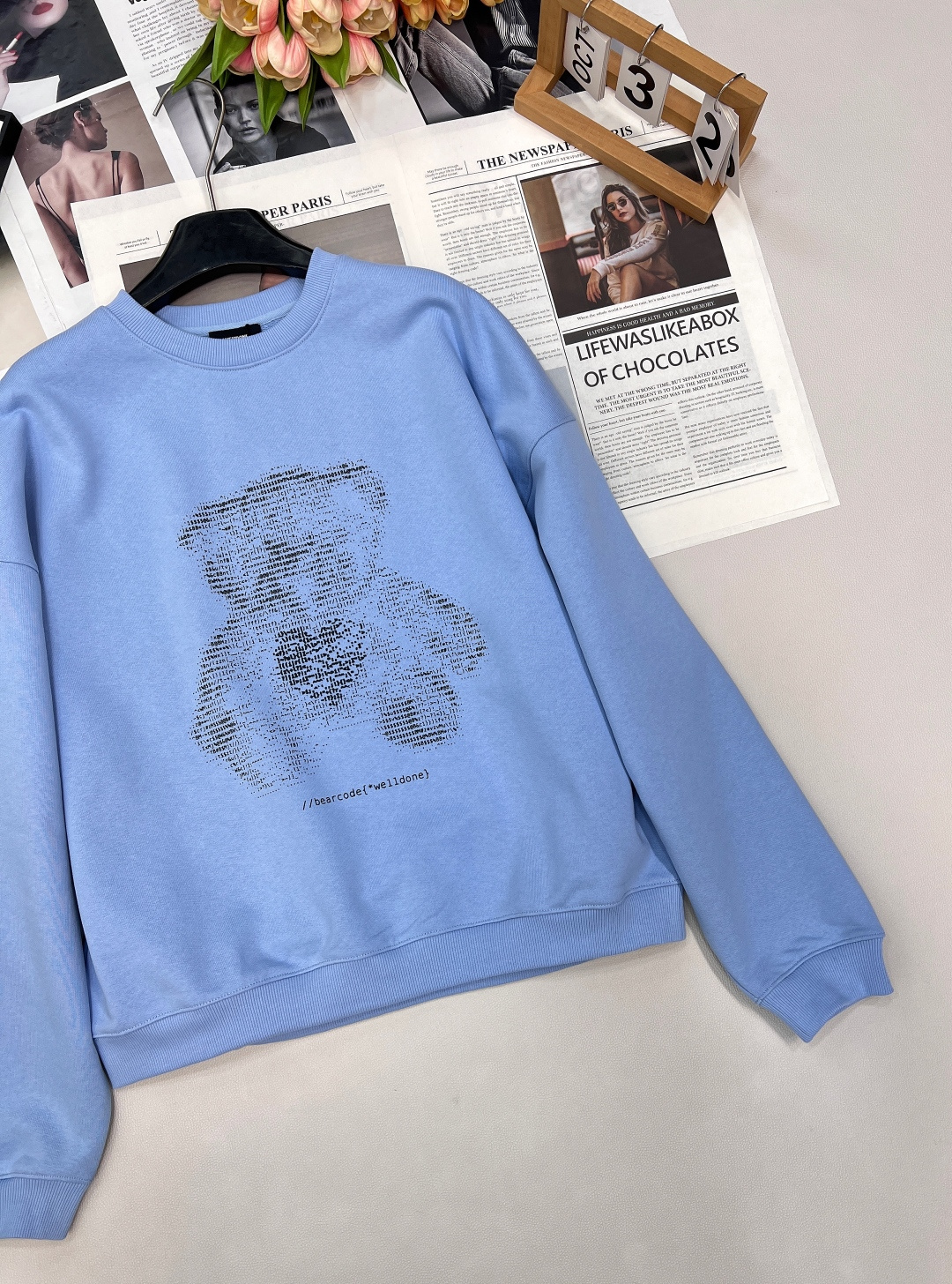 🆕We11done 2025FW小熊卫衣🐌 omg 贼啦洋气的断货王来啦😍潮流的插肩袖设计 慵懒随意 简